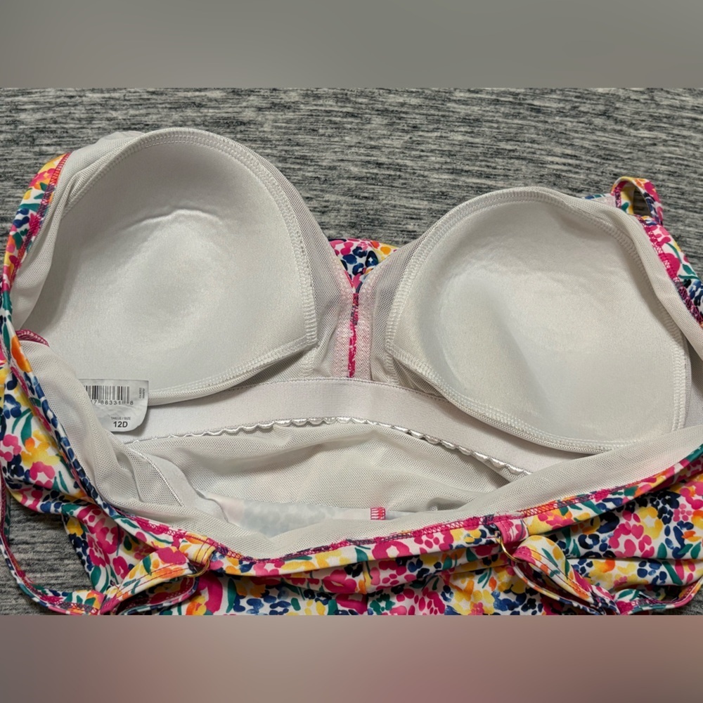 Ladies One Piece Floral Bathing Suit Krista Size 12D - Picture 5 of 7